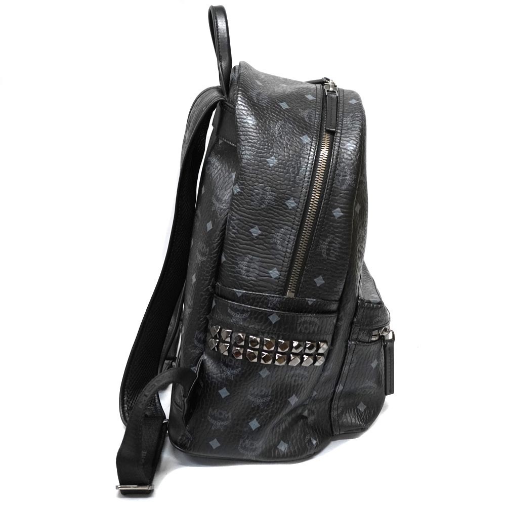 Mcm Backpack Black Studs Leather - image 3